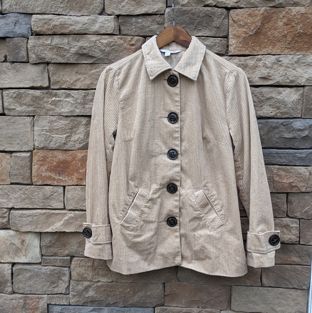 Relativity Corduroy Jacket With Button Closure - image 1